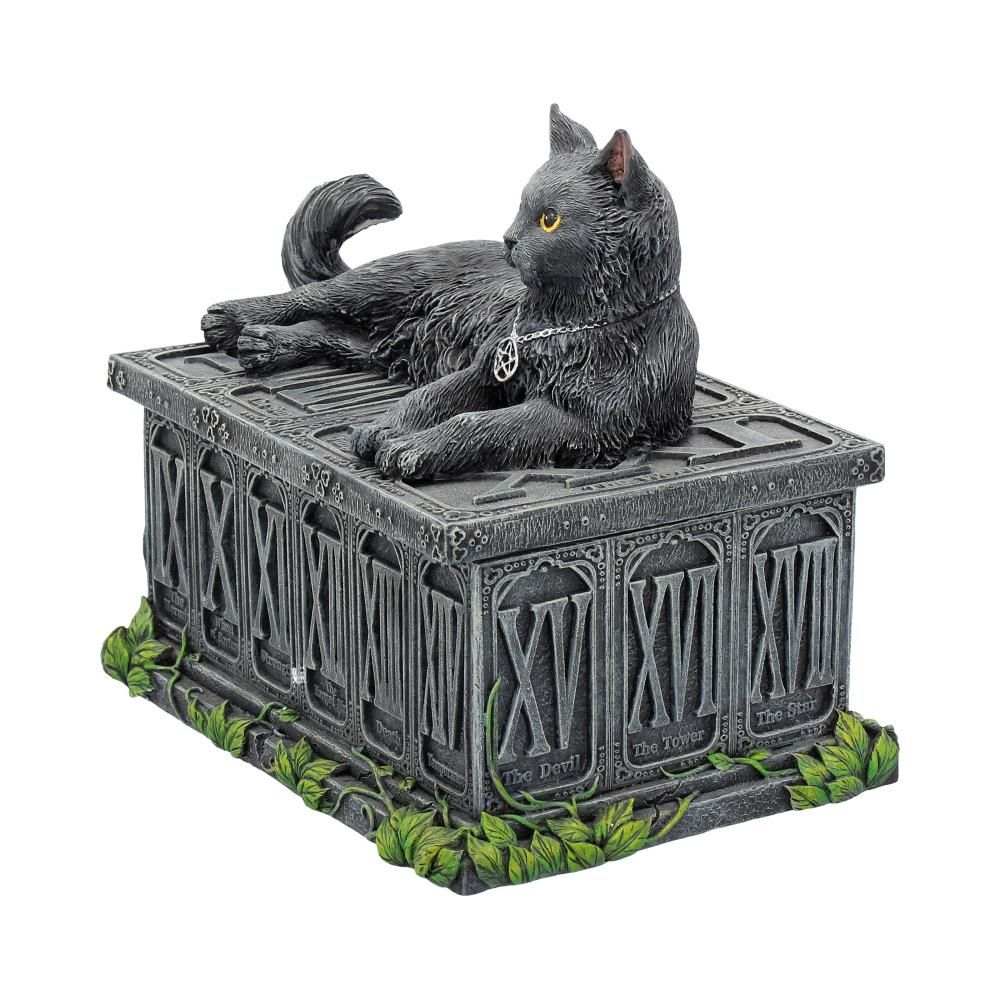 Nemesis Now - Fortune's Watcher Tarot Box 17cm Tarot cards box - Grey